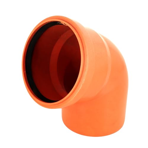 KG Rohrbogen DN110 67° PP Orange – Abflussbogen von KNM TRADE