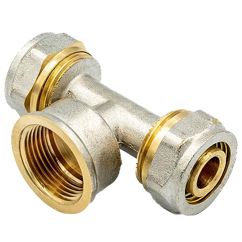 Klemmverschraubung PEX, Variante: T-Stücke mit Innengewinde, 16x1/2"x16 von KNM TRADE