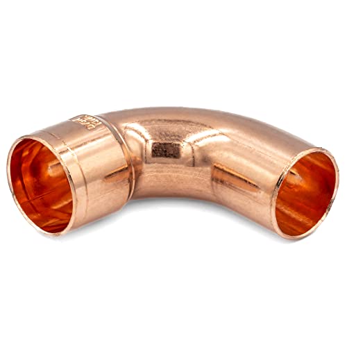 Kupfer Lötfitting DVGW Winkel 90 ° Innengewinde - Außengewinde (18) von KNM TRADE