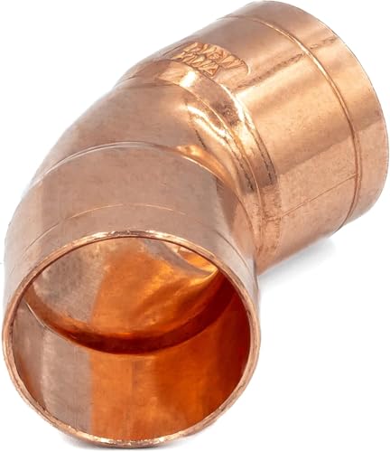 Kupfer Lötfitting DVGW Winkel 45° Innengewinde - Außengewinde (22) von KNM TRADE