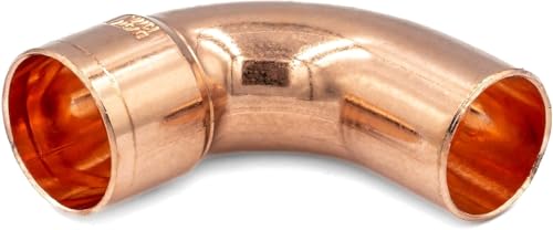 Kupfer Lötfitting DVGW Winkel 90 ° Innengewinde - Außengewinde (22) von KNM TRADE