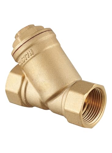 Magnetfilter 1/2 Zoll Innengewinde – Messing Schrägsitz mit Edelstahlfilter und Neodym 5000 Gauss – für Heizungswasser, PN10, bis 120 °C von KNM TRADE
