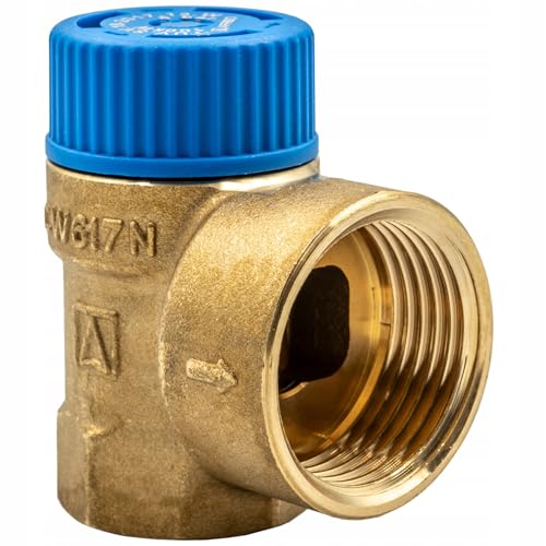 Membran Sicherheitsventil, Sicherheitsventil für Warmwasserspeicher, MSW, Rp1/2" x Rp3/4" | Rp3/4" x Rp1" (1/2"x3/4" 10 BAR) von KNM TRADE