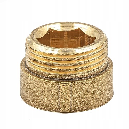Messing-Gewindefitting Hahnverlängerung AG/IG 1"x15 mm | Verlängerung für Armaturen & Wasserhähne von KNM TRADE
