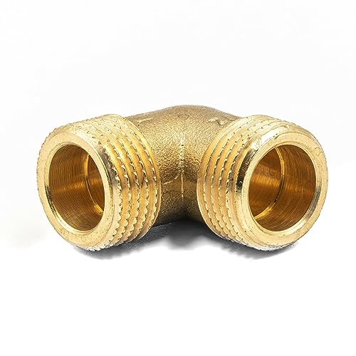 Messing Winkelstück 1" AG x AG x AG – 90° Rohrverbinder für Wasser- & Heizungsinstallation – Hochwertiges Eckstück, 10 bar, 120°C Messing Winkelstück 1" AG x AG x AG – 90° Rohrverbinder für Wasser- & Heizungsinstallation – Hochwertiges Eckstück, 10 bar, 120°C von KNM TRADE
