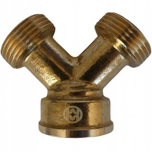 Messing Y-Verteiler 3/4" IG x 3/4" AG x 3/4" AG – Hochwertiger Y-Fitting für Wasser- & Heizungsinstallationen von KNM TRADE