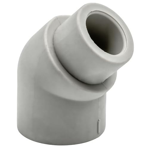 PP-R 20 25 32 40 Schweißtechnik PP-R Bogen T-Stück Muffe Bypass Übergang Winkel (Bogen 45° IG - AG, 40 mm) von KNM TRADE