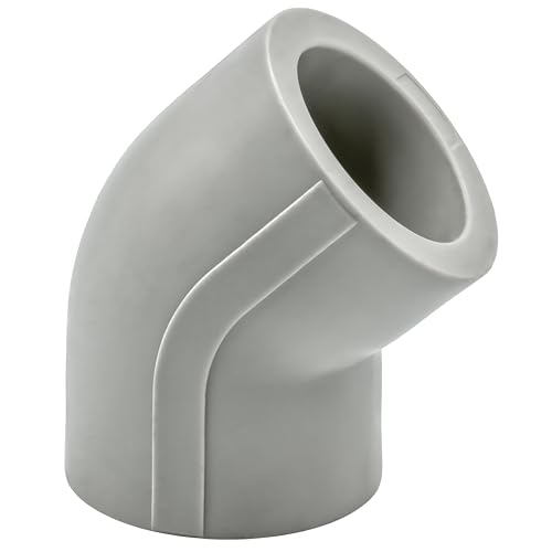 PPR 20 25 32 40 Schweißtechnik PP-R Bogen T-Stück Muffe Bypass Übergang Winkel (Bogen 45° IG - IG, 32 mm) von KNM TRADE