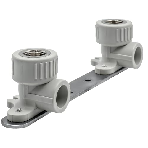 PPR 20 25 32 40 Schweißtechnik PP-R Bogen T-Stück Muffe Bypass Übergang Winkel (Montageeinheit IG, 20 x 1/2" x 100) von KNM TRADE