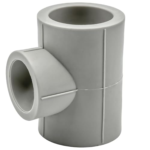 PPR 20 25 32 40 Schweißtechnik PP-R Bogen T-Stück Muffe Bypass Übergang Winkel (T-Stück reduziert, 40x25x40 mm) von KNM TRADE