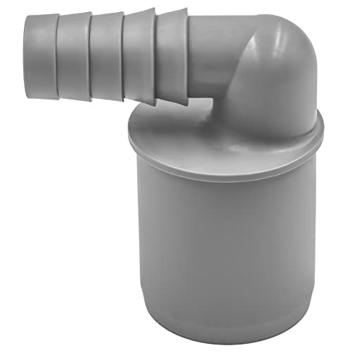 Schlauchwinkel DN 40, 18-21,7 mm – 90° Winkelstück für Ablaufschläuche, platzsparendes Design, hitzebeständig bis 90°C von KNM TRADE