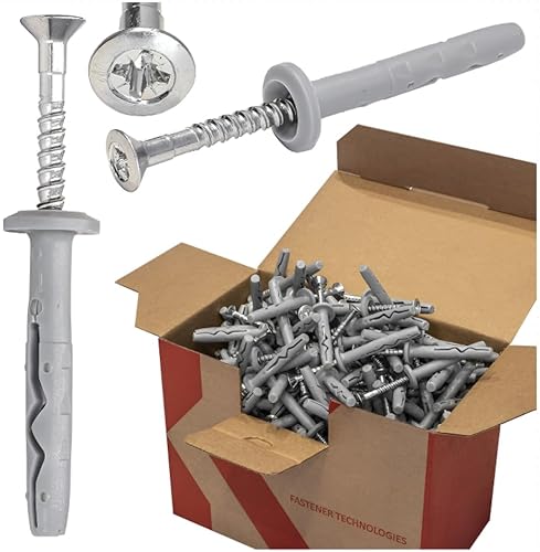 Schnellmontagedübel mit Kragen (6x60 mm, 200, stück) von KNM TRADE