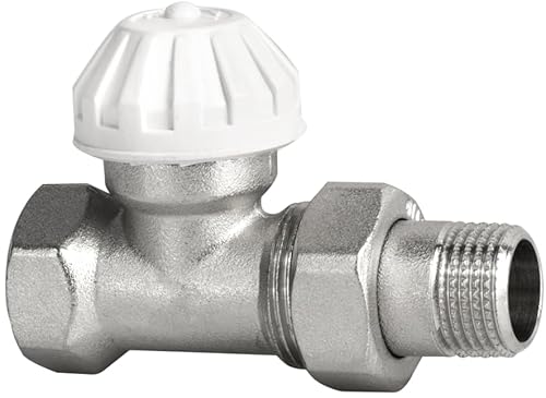 Thermostatventil 1/2" Durchgangsform - 10 Bar 120°C Heizkörper Ventil von KNM TRADE