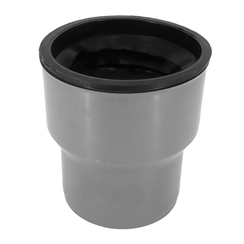 Übergangsstück DN 135 auf DN 110 mit Dichtung – Abwasseranschluss Rohrverbinder aus Polypropylen grau – Muffe mit Steckende, Gesamtlänge 140 mm von KNM TRADE