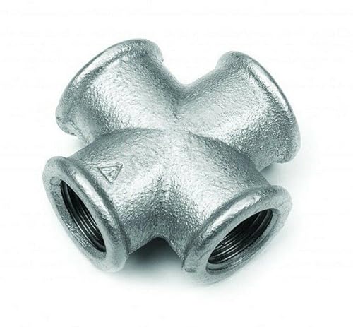 Verzinkt Fitting Temperguss Kreuzung Innengewinde (1") von KNM TRADE