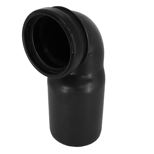 WC Anschlussbogen 90° DN 110/90 – für Vorwandinstallation – 250 mm – mit Dichtung – schwarz – Polypropylen Rohrbogen für Unterputz-Toiletten von KNM TRADE