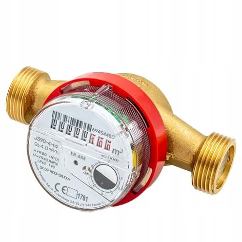 Wasserzähler (Warmwasserzähler 3/4" DN 15 4,0 m³/h 130 mm Anschlussgewinde: 1") von KNM TRADE