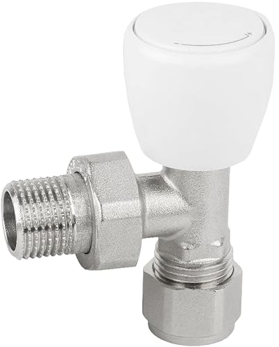 KNM TRADE Zulauf Ventil PEX 16 mm x 1/2" Eckform - 10 Bar 120°C Kugelventil Heizkörper Ventil von KNM TRADE