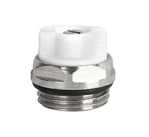 Entlüftungsstopfen Manueller Schnellentlüfter für Heizkörper 1/2” 10 Bar 110°C Messing Heizkörper Ventil von KNM TRADE