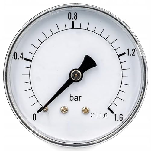 Manometer hinten 1/4" axial Ø 63mm (Ø 63mm 1,6 bar hinten) von KNM TRADE
