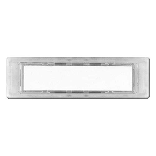 KNOBLOCH Namensschild für Briefkasten-Anlagen 74,4 x 22 mm transparent aus Kunststoff von KNOBLOCH