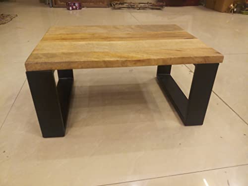 KNOBSWORLD Mango-Tritthocker aus Holz, hält bis zu 136 kg, Badezimmer-Fußhocker für Kinder und Erwachsene, tragbar, Einzelstufe (Montage erforderlich) von KNOBSWORLD