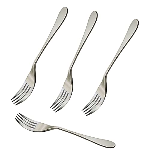 Knork Lite Edelstahl, 4-teiliges Set, Dinner Knork Gabel (Open Stock), matt gebürstetes Finish von KNORK