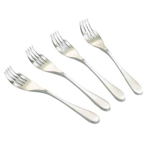 Knork Original Menügabeln, matt, 4-teilig, Edelstahl 18/10 von KNORK
