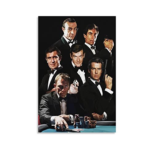 007 Movie Poster Dekorative Malerei Leinwand Wandkunst Wohnzimmer Poster Schlafzimmer Malerei, Leinwand Kunst Poster Und Wandkunst Bilddruck Moderne Familienzimmer Dekor 16x24inch(40x60cm) von KNOTSS