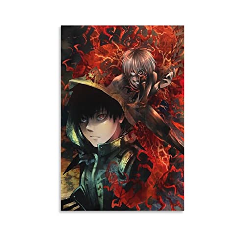 Anime Kaneki Ken Poster Dekorative Malerei Leinwand Wandkunst Wohnzimmer Poster Schlafzimmer Malerei, Leinwand Kunst Poster Und Wandkunst Bilddruck Moderne Familienzimmer Dekor 20x30inch(50x75cm) von KNOTSS