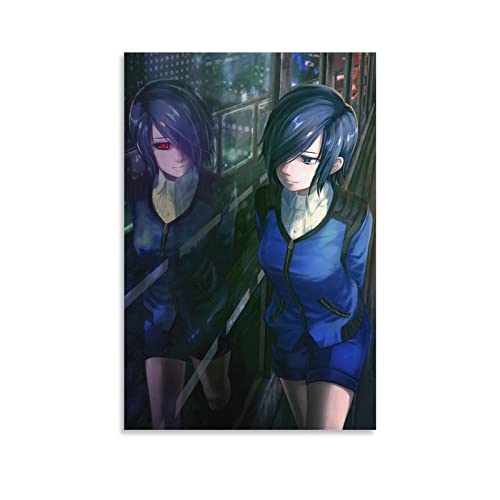 Anime Touka Kirishima Poster Dekorative Malerei Leinwand Wandkunst Wohnzimmer Poster Schlafzimmer Malerei, Leinwand Kunst Poster Und Wandkunst Bilddruck Moderne Familienzimmer Dekor 24x36inch(60x90cm) von KNOTSS