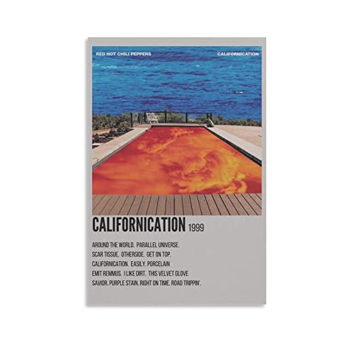 Californication 1999 Poster Dekorative Malerei Leinwand Wandkunst Wohnzimmer Poster Schlafzimmer Malerei, Leinwand Kunst Poster Und Wandkunst Bilddruck Moderne Familienzimmer Dekor 12x18inch(30x45cm) von KNOTSS