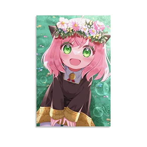 Cute Anya Forger Spy X Family Anime Poster Dekorative Malerei Leinwand Wandkunst Wohnzimmer Poster Schlafzimmer Malerei, Leinwand Kunst Poster Und Wandkunst Bilddruck Moderne Familienzimmer Dekor 12x1 von KNOTSS