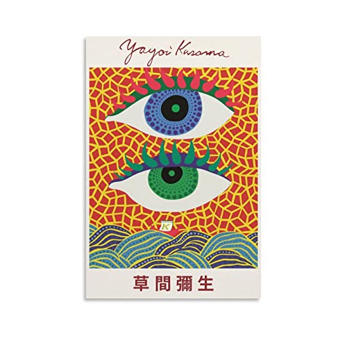 Eyes - Yayoi Kusama Poster Dekorative Malerei Leinwand Wandkunst Wohnzimmer Poster Schlafzimmer Malerei, Leinwand Kunst Poster Und Wandkunst Bilddruck Moderne Familienzimmer Dekor 20x30inch(50x75cm) von KNOTSS