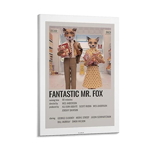 Fantastic Mr Fox Poster Dekorative Malerei Leinwand Wandkunst Wohnzimmer Poster Schlafzimmer Malerei, Leinwand Kunst Poster Und Wandkunst Bilddruck Moderne Familienzimmer Dekor 12x18inch(30x45cm) von KNOTSS