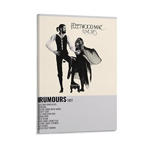 Fleetwood Mac Rumours 1977 Poster Dekorative Malerei Leinwand Wandkunst Wohnzimmer Poster Schlafzimmer Malerei, Leinwand Kunst Poster Und Wandkunst Bilddruck Moderne Familienzimmer Dekor 16x24inch(40x von KNOTSS