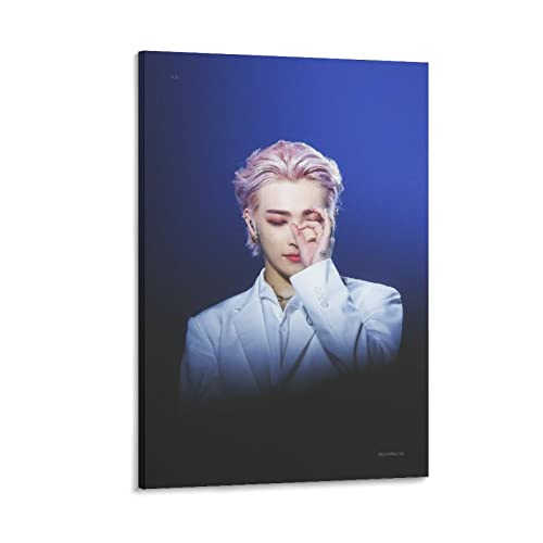 Hongjoong ATEEZ Poster Dekorative Malerei Leinwand Wandkunst Wohnzimmer Poster Schlafzimmer Malerei, Leinwand Kunst Poster Und Wandkunst Bilddruck Moderne Familienzimmer Dekor 16x24inch(40x60cm) von KNOTSS