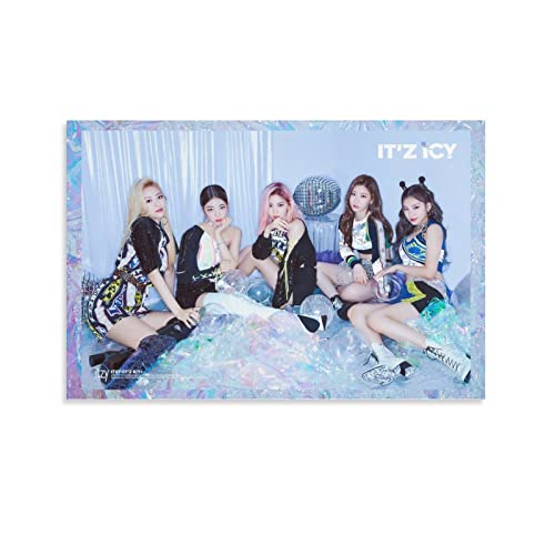 Itzy Girl Idol Group Poster Dekorative Malerei Leinwand Wandkunst Wohnzimmer Poster Schlafzimmer Malerei, Leinwand Kunst Poster Und Wandkunst Bilddruck Moderne Familienzimmer Dekor 16x24inch(40x60cm) von KNOTSS