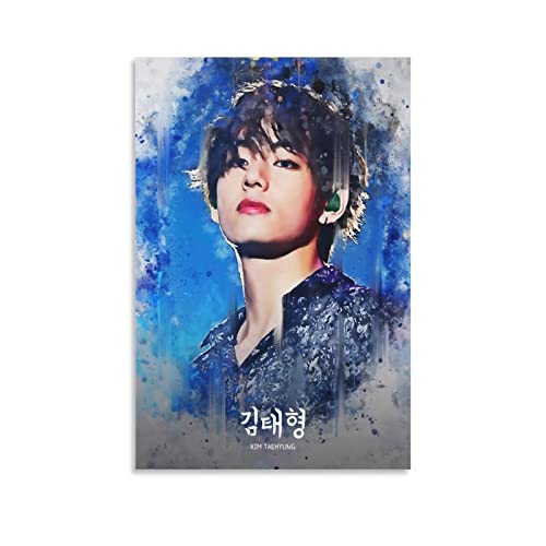 Kim Taehyung Poster Dekorative Malerei Leinwand Wandkunst Wohnzimmer Poster Schlafzimmer Malerei, Leinwand Kunst Poster Und Wandkunst Bilddruck Moderne Familienzimmer Dekor 16x24inch(40x60cm) von KNOTSS