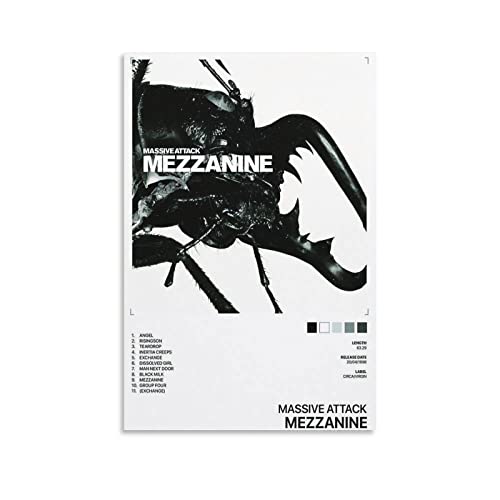 Mezzanine Massive Attack Poster Dekorative Malerei Leinwand Wandkunst Wohnzimmer Poster Schlafzimmer Malerei, Leinwand Kunst Poster Und Wandkunst Bilddruck Moderne Familienzimmer Dekor 16x24inch(40x60 von KNOTSS