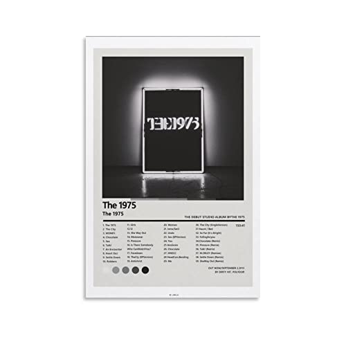 The 1975 Poster Dekorative Malerei Leinwand Wandkunst Wohnzimmer Poster Schlafzimmer Malerei, Leinwand Kunst Poster Und Wandkunst Bilddruck Moderne Familienzimmer Dekor 12x18inch(30x45cm) von KNOTSS