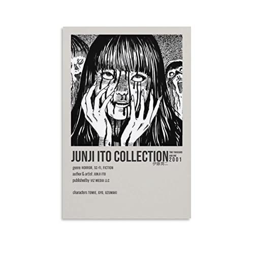 The Junji Ito Collection Poster Dekorative Malerei Leinwand Wandkunst Wohnzimmer Poster Schlafzimmer Malerei, Leinwand Kunst Poster Und Wandkunst Bilddruck Moderne Familienzimmer Dekor 16x24inch(40x60 von KNOTSS