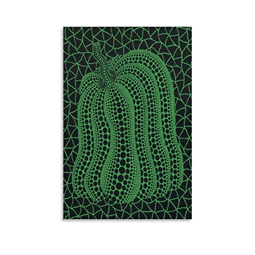 Yayoi Kusama Green Pumpkin Poster Dekorative Malerei Leinwand Wandkunst Wohnzimmer Poster Schlafzimmer Malerei, Leinwand Kunst Poster Und Wandkunst Bilddruck Moderne Familienzimmer Dekor 24x36inch(60x von KNOTSS