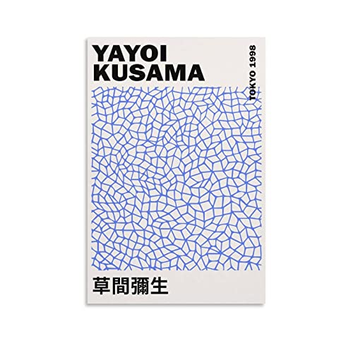 Yayoi Kusama Poster Dekorative Malerei Leinwand Wandkunst Wohnzimmer Poster Schlafzimmer Malerei, Leinwand Kunst Poster Und Wandkunst Bilddruck Moderne Familienzimmer Dekor 24x36inch(60x90cm) von KNOTSS