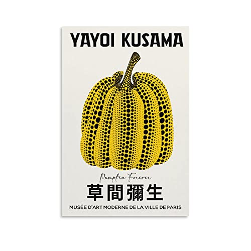 Yayoi Kusama Pumpkin Art Poster Dekorative Malerei Leinwand Wandkunst Wohnzimmer Poster Schlafzimmer Malerei, Leinwand Kunst Poster Und Wandkunst Bilddruck Moderne Familienzimmer Dekor 24x36inch(60x90 von KNOTSS