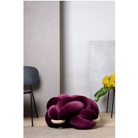 Großes Samt Knoten Bodenkissen in Lila, Ottoman, Bodenkissen, Moderner Pouf, Kissen, Pouf Ottoman, Meditationskissen von KNOTSstudio