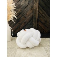 Sherpa Knoten Pouf/Ottomane Oversized Kissen /Bodenkissen von KNOTTYbyMarnella