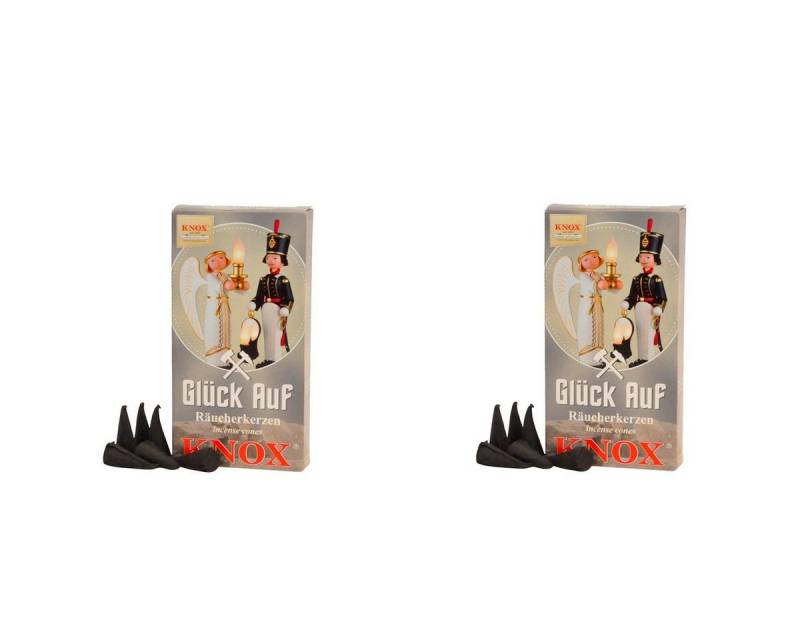 KNOX Duftkerze 2er Set: Glück Auf, Räucherkerzen der Größe M - Made in Germany KNOX Duftkerze 2er Set: Glück Auf, Räucherkerzen der Größe M - Made in Germany von KNOX