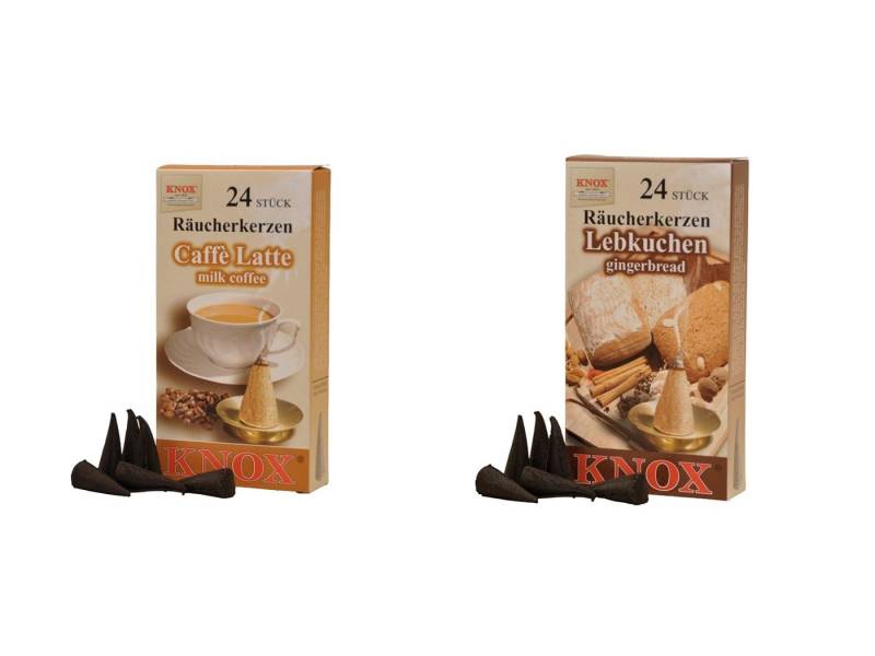 KNOX Duftkerze Räucherkerzen Kaffeduftset - Weihnachtskaffee - 2er Set, entspannende Düfte wie im Café für Zuhause - Made in Germany KNOX Duftkerze Räucherkerzen Kaffeduftset - Weihnachtskaffee - 2er Set, entspannende Düfte wie im Café für Zuhause - Made in Germany von KNOX