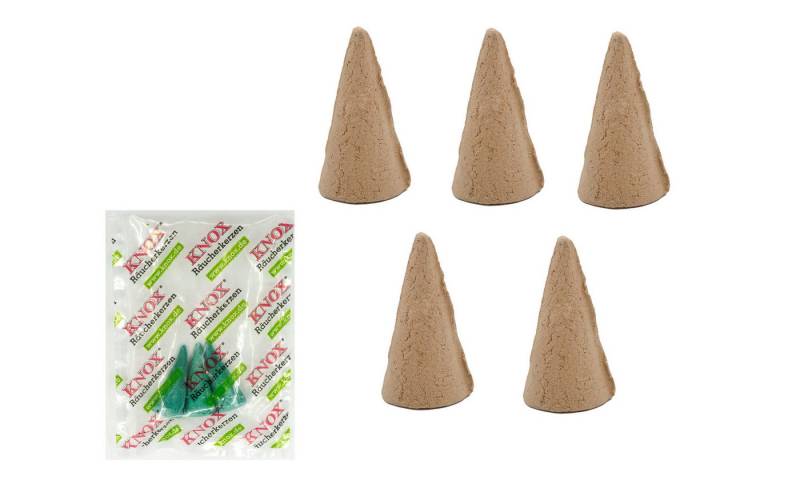 KNOX Duftkerze Räucherkerzen XXL Riesen 5er Set - Vanille - Inkl. 3x Meeresbrise, Angenehmer Duft für 30-40 Minuten - Made in Germany von KNOX